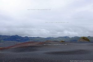 Volcanic sand desert